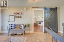 Barn door entrance to great room - 