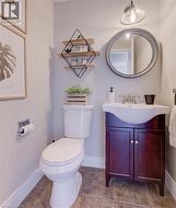 main floor powder room - 