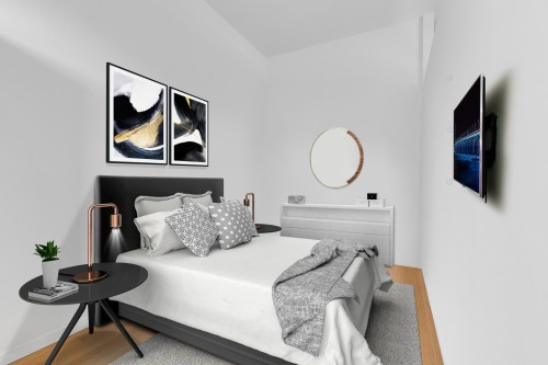 Chambre à coucher principale - 501-869 Av. Viger E., Montréal (Ville-Marie), QC - Indoor Photo Showing Bedroom