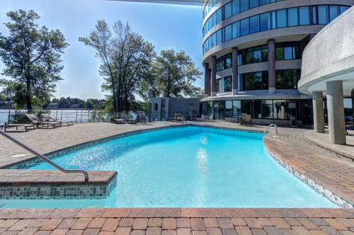 Pool - 103-4450 Prom. Paton, Laval (Chomedey), QC - Outdoor With In Ground Pool