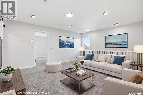 134 Chelsom Bend, Saskatoon, SK - Indoor Photo Showing Living Room