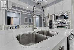 Kitchen counter with double sink - 