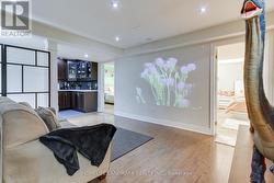 Media Room with Laminated Floor - 