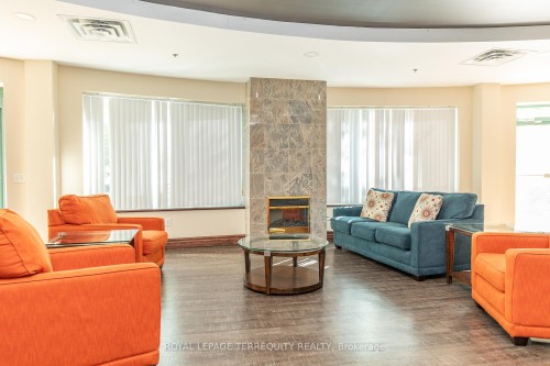 1005-15 Michael Power Place, Toronto, ON - Indoor Photo Showing Living Room With Fireplace