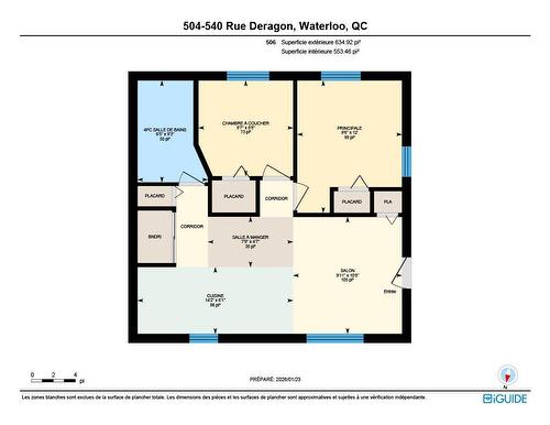 Plan (croquis) - 504  - 540 Rue Déragon, Waterloo, QC - Other