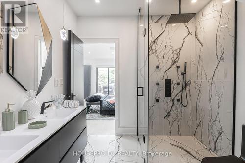 Luxurious Shower W Porcelain&Contemporary Fixtures - 82 Major Street, Toronto, ON - Indoor Photo Showing Bathroom