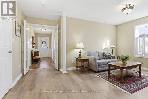 Durable Wide Plank Luxury Vinyl Flooring - 25 Apple Tree Crescent, Uxbridge, ON - Indoor Photo Showing Living Room