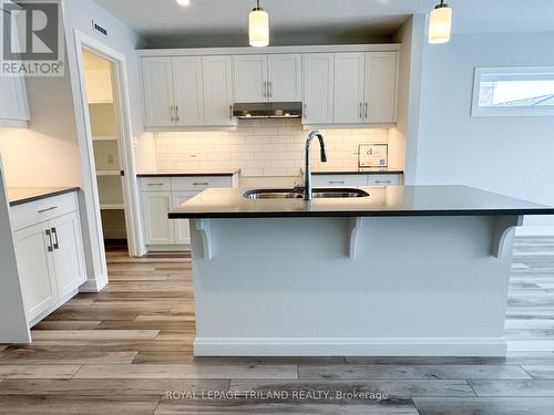 110 Styles Drive, St. Thomas, ON - Indoor Photo Showing Kitchen With Double Sink With Upgraded Kitchen