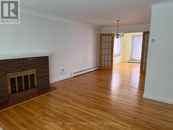 Wood burning fireplace in the living room - 