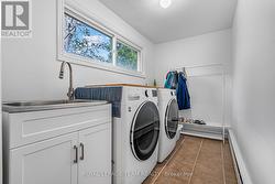 Laundry room on lower level - 