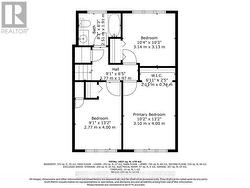 Floor plan of the bedrooms - 