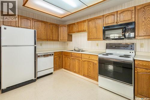 202 520 3Rd Avenue N, Saskatoon, SK - Indoor Photo Showing Kitchen With Double Sink