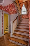 Butler's stairs from kitchen to mid-landing! - 