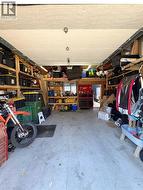 Inside the oversized single deatched garage - 