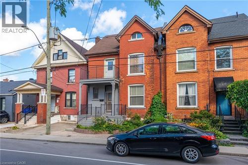 128 Hess Street N, Hamilton, ON - Outdoor With Balcony With Facade