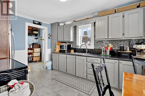 32 Longs Hill, Carbonear, NL - Indoor Photo Showing Kitchen With Double Sink