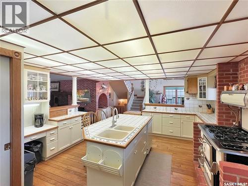1219 River Street E, Prince Albert, SK - Indoor Photo Showing Kitchen With Double Sink