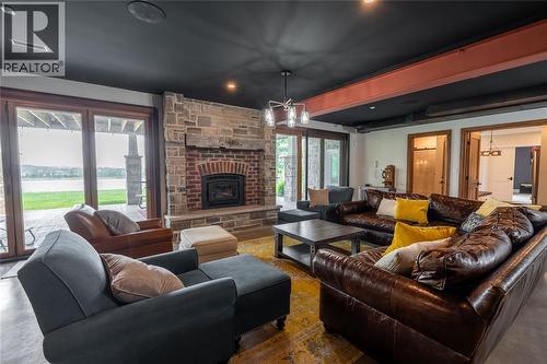 647 St Clair Parkway, St Clair, ON - Indoor Photo Showing Living Room With Fireplace
