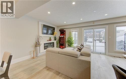 43 Seabrook Drive, Kitchener, ON - Indoor Photo Showing Living Room With Fireplace