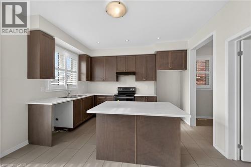 17 Larry Crescent, Caledonia, ON - Indoor Photo Showing Kitchen With Double Sink