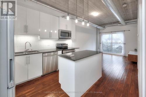 103 - 15 Devitt Avenue S, Waterloo, ON - Indoor Photo Showing Kitchen With Double Sink With Upgraded Kitchen