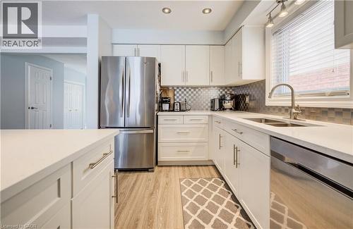 64 Hidden Creek Drive, Kitchener, ON - Indoor Photo Showing Kitchen With Stainless Steel Kitchen With Double Sink