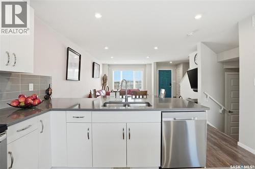 4174 Brighton Circle, Saskatoon, SK - Indoor Photo Showing Kitchen With Double Sink