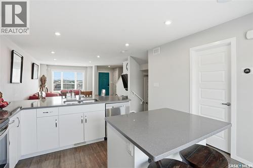 4174 Brighton Circle, Saskatoon, SK - Indoor Photo Showing Kitchen With Double Sink