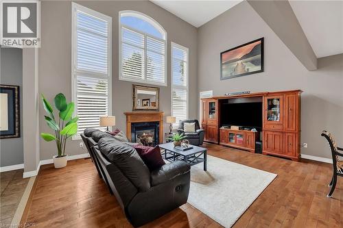 4 Moonstone Court, Hamilton, ON - Indoor Photo Showing Living Room With Fireplace