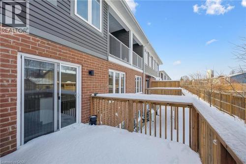 Private outdoor deck living space - 24 Morrison Road Unit# D10, Kitchener, ON - Outdoor With Exterior