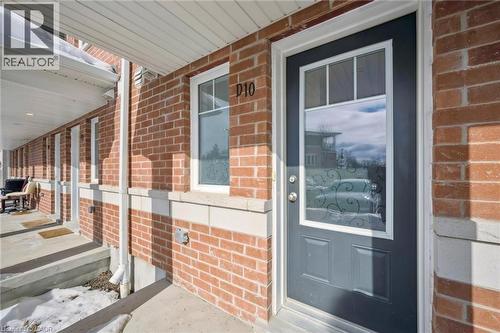 Private front entry - 24 Morrison Road Unit# D10, Kitchener, ON - Outdoor With Exterior