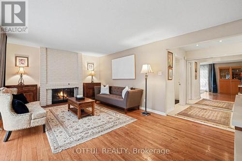41 Pattermead Crescent, Ottawa, ON - Indoor Photo Showing Living Room With Fireplace