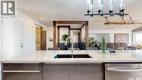 8507 Kestral Drive, Regina, SK - Indoor Photo Showing Kitchen With Double Sink