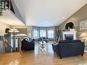 3 Bridger Drive, Meadow Lake, SK  - Indoor Photo Showing Living Room With Fireplace 