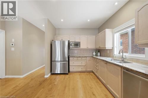 46 Manitoulin Trail, Hamilton, ON - Indoor Photo Showing Kitchen With Double Sink