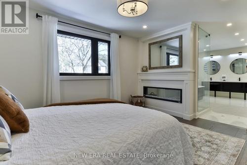 1481 Chasehurst Drive, Mississauga, ON - Indoor Photo Showing Bedroom With Fireplace