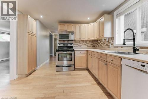 26 St. Leger Street, Kitchener, ON - Indoor Photo Showing Kitchen With Double Sink
