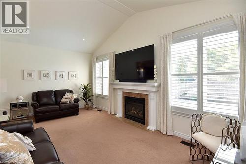 12 Degrow Crescent, Binbrook, ON - Indoor Photo Showing Living Room With Fireplace