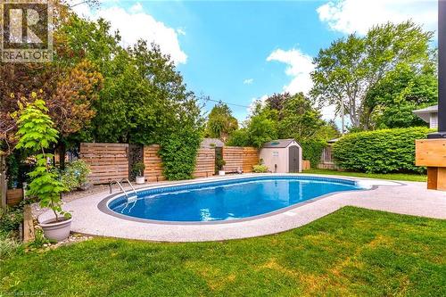 5199 Broughton Crescent, Burlington, ON - Outdoor With In Ground Pool With Backyard