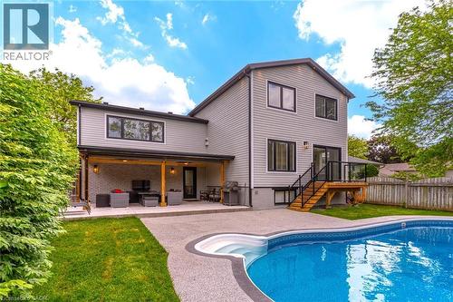 5199 Broughton Crescent, Burlington, ON - Outdoor With In Ground Pool With Deck Patio Veranda