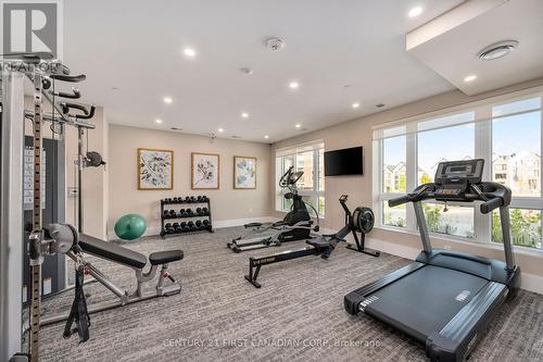 On-site gym - 308 - 1560 Upper West Avenue, London South (South B), ON - Indoor Photo Showing Gym Room