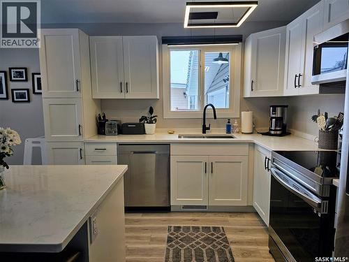 25 King Crescent, Humboldt, SK - Indoor Photo Showing Kitchen With Stainless Steel Kitchen With Double Sink