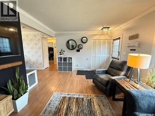 134 Perry Crescent, Estevan, SK - Indoor Photo Showing Living Room With Fireplace