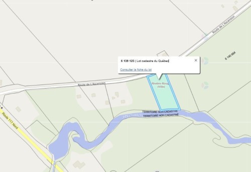 Plan (croquis) - Route De L'Ascension, Rivière-Rouge, QC 