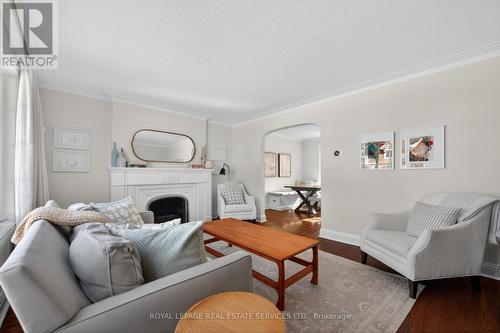 9 Ashton Manor, Toronto, ON - Indoor Photo Showing Living Room With Fireplace