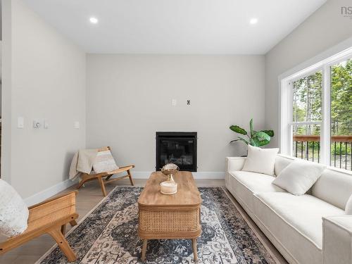 85 Simona Drive, Dartmouth, NS - Indoor Photo Showing Living Room With Fireplace