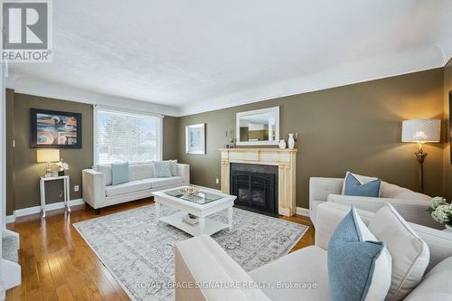 164 Jackson Avenue, Kitchener, ON - Indoor Photo Showing Living Room With Fireplace