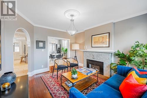 407 Aberdeen Avenue, Hamilton, ON - Indoor Photo Showing Living Room With Fireplace