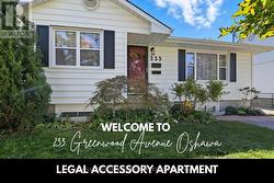 233 GREENWOOD AVENUE  Oshawa (Vanier), ON L1J 1W7