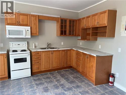 249-253 Church Street, St. Catharines, ON - Indoor Photo Showing Kitchen With Double Sink